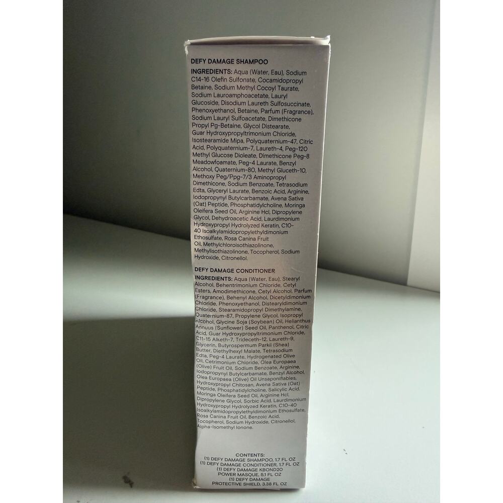 $85 New Joico Defy Damage Gift Set KBond20 Masque Shampoo Conditioner Shield - Picture 3 of 6